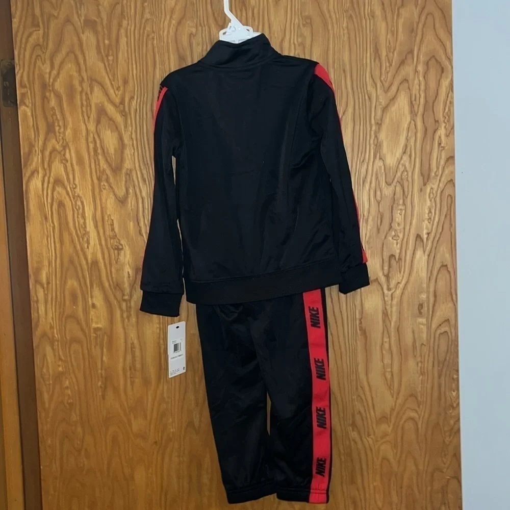 NWT $52 Nike Toddler Boys Navy Track Suit Athletic Jacket & Pants Set Sz 4T
